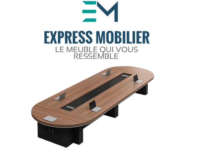 table de reunion en bois mdf ref 0005