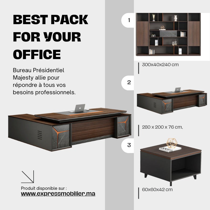 Ensemble Bureau président Réf A-2024-100