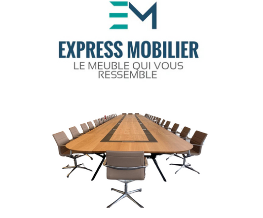 table de reunion en bois mdf ref 0003