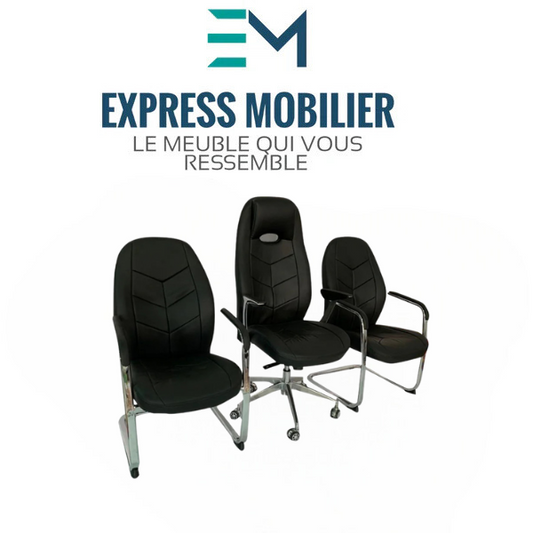 Ensemble fauteuils de direction Ferrari simili cuir