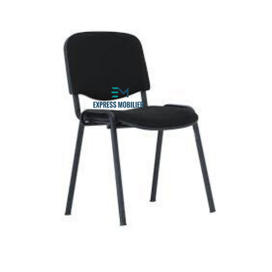 Chaise ISO noir avec cache