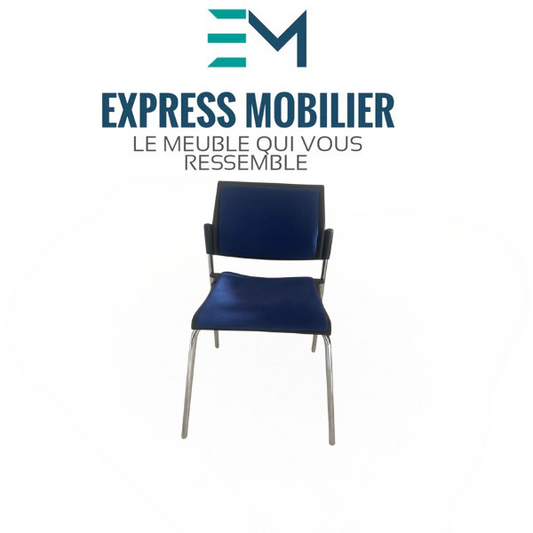 chaise en tissu piétement en luge