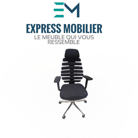 Chaise de bureau en tissu