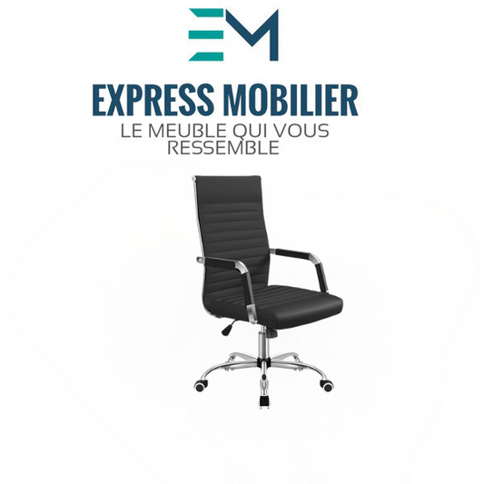 Fauteuil salle réunion en simili cuir